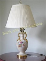 White Pottery 1940's Table Lamp