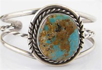 Southwest Native American Turquoise Cuff Bracelet