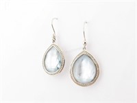 Ippolita Stella Blue Topaz, M-O-P Teardrop Earring