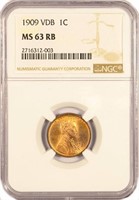 Choice Certified 1909-VDB Lincoln Cent.
