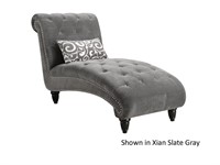 Elements Twain Button Tufted Chaise