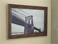 A8010074 Large Brooklyn Bridge Framed Art