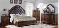 LF Designer 5 pc Queen Marble Top Bedroom Suite