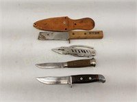 Lot of misc knives various sizes and styles
