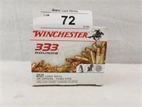 333 Rounds of Winchester .22 LR 36 Gr HP