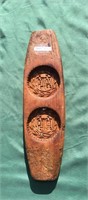 Carved wooden candy mold