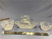 Lot with four crystal bowls       (k 85)