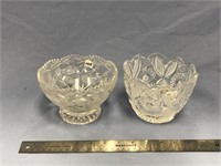 Lot with two crystal bowls       (k 85)