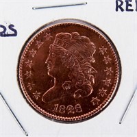 Coin 1828 Half Cent 12 Star High Grade