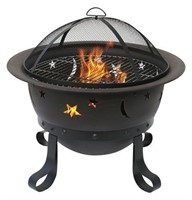 Endless Summer Bronze Fire Pit With Stars & Moons
