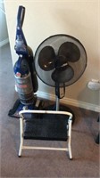 Vacuum, Fan and footstool