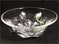 Signed Orrefors Art Glass Bowl