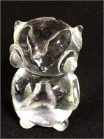Art Glass Owl Sculpture
