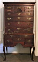 Circa 1780 Chest on Chest. Original Hardware