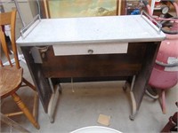 Vintage White Shop Table