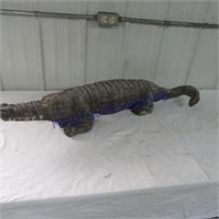 Wooden carved crocodile