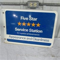 Five Star Service Station sign