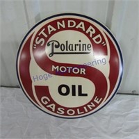 Polarine tin round sign