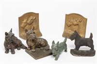 Scottish Terrier Metal Bookends & Figurines