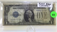 1928-A FUNNY BACK $1. SILVER CERTIFICATE