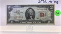 1963 STAR NOTE $2. U.S. NOTE