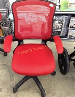 Red Mesh Adjustable Desk Chair $219 Ret