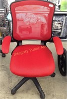 Red Mesh Adjustable Desk Chair $219 Ret