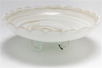 Murano Glass White & Copper Centerpiece, Venetian