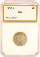 Key 1912-S Nickel.