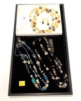 Winterthur Italian bead necklace and earrrings