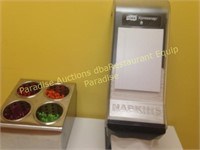 napkin dispenser and condiment holder