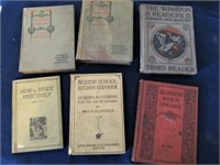 6 Vintage School Instruction Books