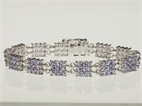 Sterling Silver Tanzanite Bracelet