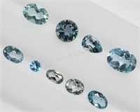 Genuine December Birthstone Blue Topaz Gemstones