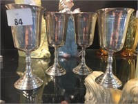 4 X HALLMARKED CUPS APPROX 330 GRAMS