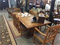 LARGE COUNTRY STYLE REFRECTORY TABLE