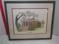 Matted and Framed Poplar Forest Print