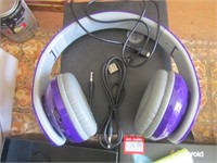 Sound Aura Wireless Purple  Headphones w/Bluetooth