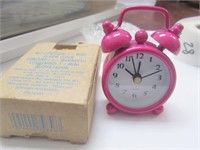 Avon Pink Mini Alarm Clock-New