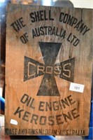 Single panel from a Shell Cross oil engine
