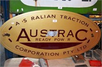 Austrac railway plaque,