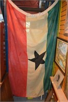 Vintage linen Ghana flag, AF