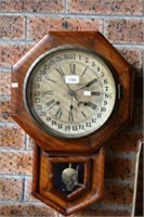 Antique American Ansonia wall clock,