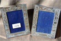 Pair of hallmarked sterling silver photo frames