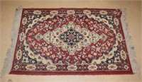 Small Area Rug with Fringe Ends