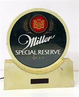 Miller Reserve Beer Lighted Clock