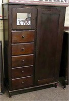 Antique Armoire with 5 Drawers