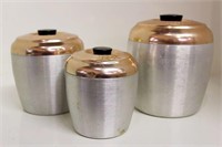Aluminum Canisters with Copper Colored Tops