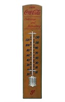 Wooden Coca-Cola Wall Thermometer