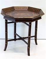 Inlaid Wood Occasional Table